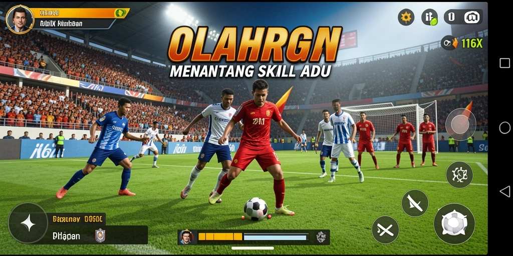 Tangkapan layar 116X menampilkan aksi seru dalam pertandingan olahraga.