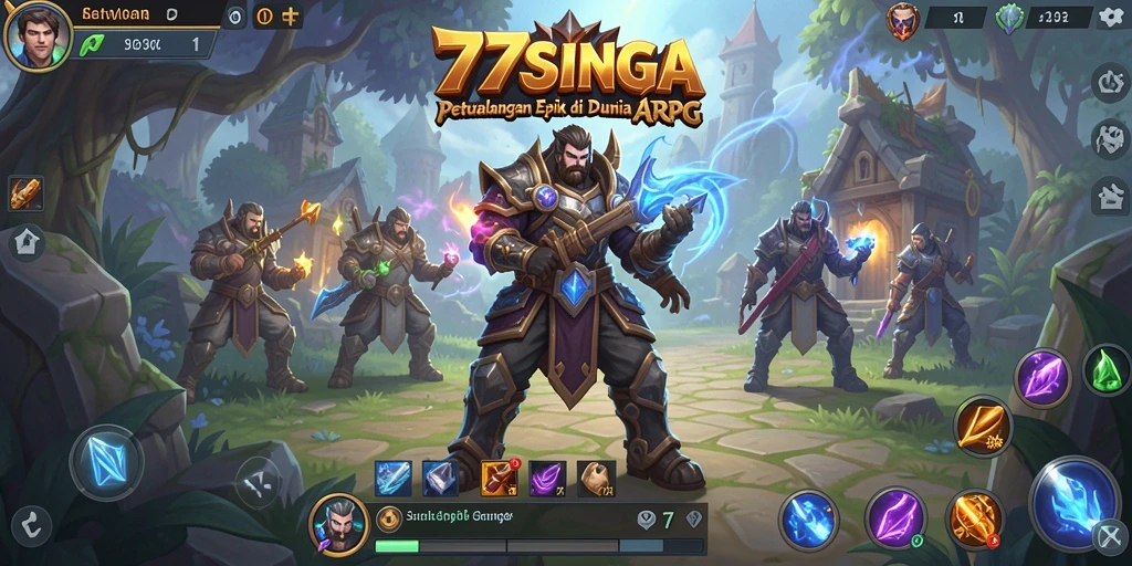 Tampilan gameplay ARPG yang memukau dan mendalam.