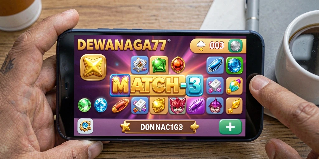 Tampilan gameplay DEWANAGA77 yang penuh warna dan seru.