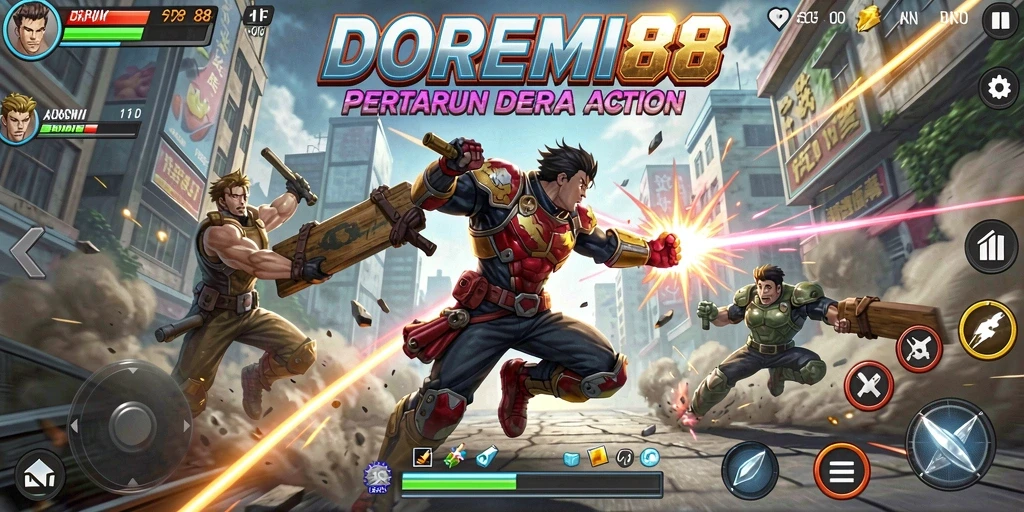 Gameplay seru penuh aksi di DOREMI88.