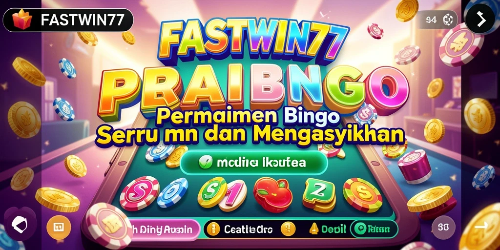 Screenshot gameplay FASTWIN77 menampilkan suasana Bingo yang seru dan interaktif.