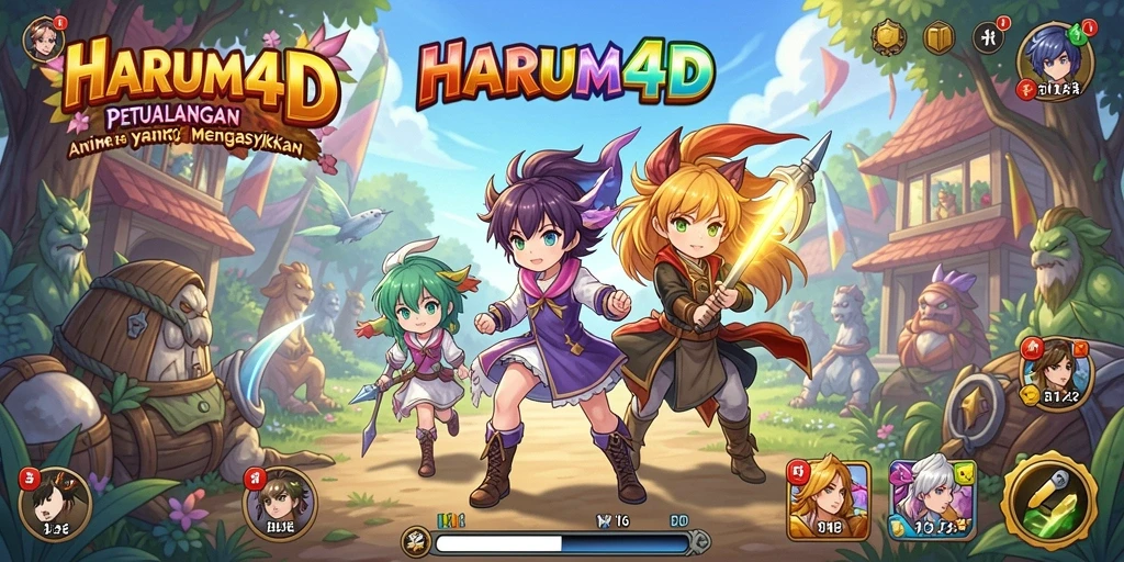 Tampilan menarik dari gameplay HARUM4D yang penuh aksi.