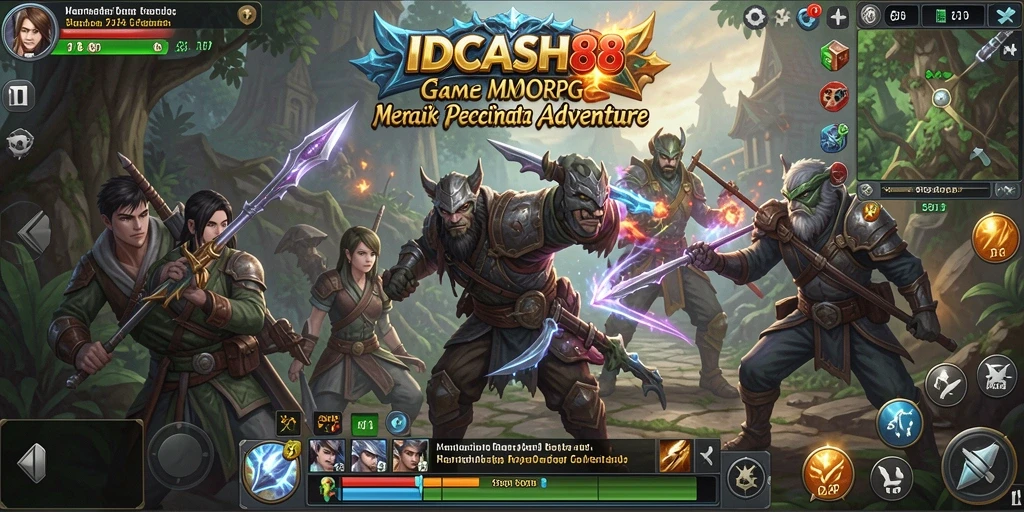 Screenshot gameplay IDCASH88 yang menunjukkan aksi petualangan seru.