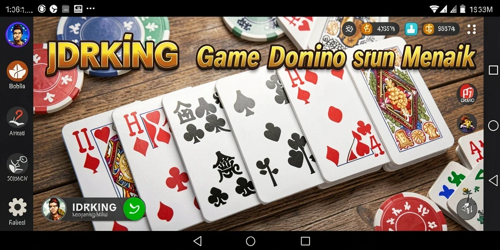 Tampilan gameplay menarik dalam IDRKING yang seru.
