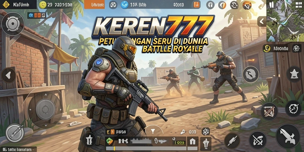 Gameplay seru dari KEREN777 dalam aksi Battle Royale.