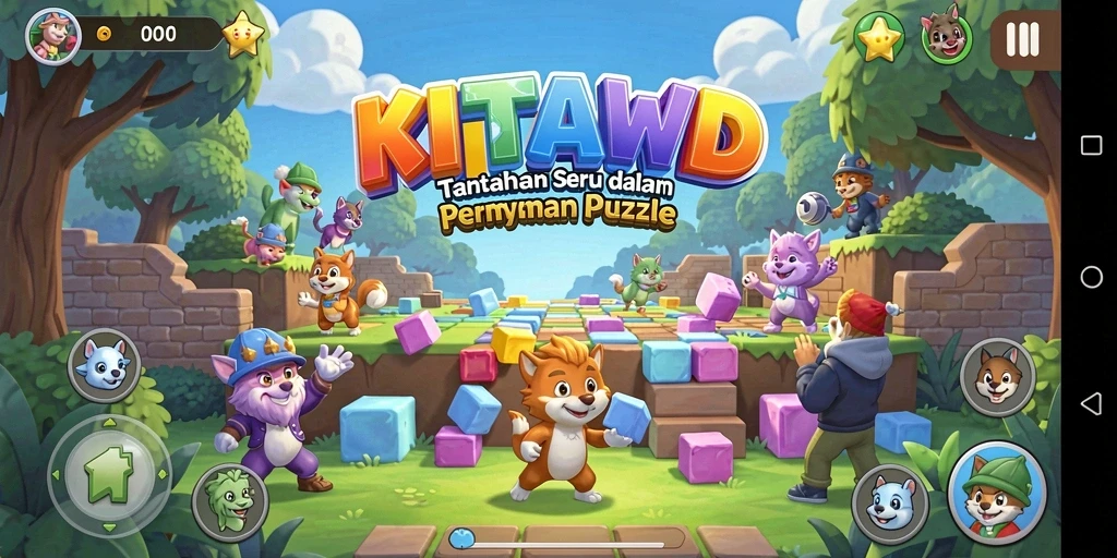 Tampilan gameplay KITAWD yang menantang dan menarik.