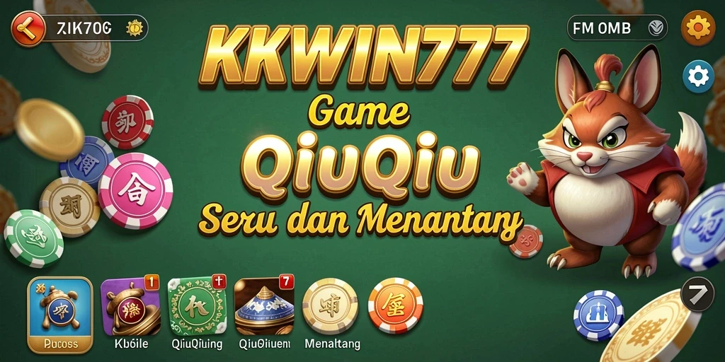 Tangkapan layar KKWIN777 menampilkan momen seru dalam permainan QiuQiu.