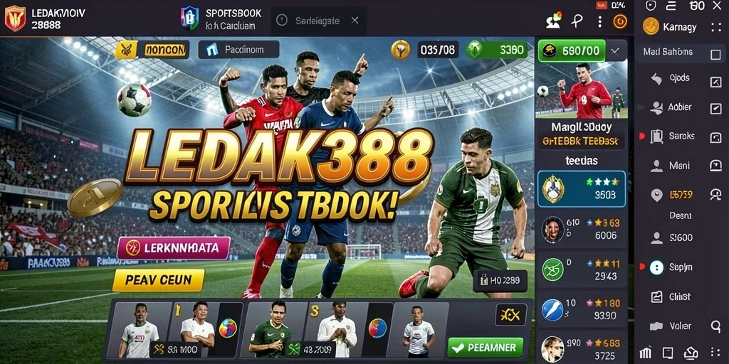 Tampilan gameplay Sportsbook LEDAK388 yang menarik dan interaktif.