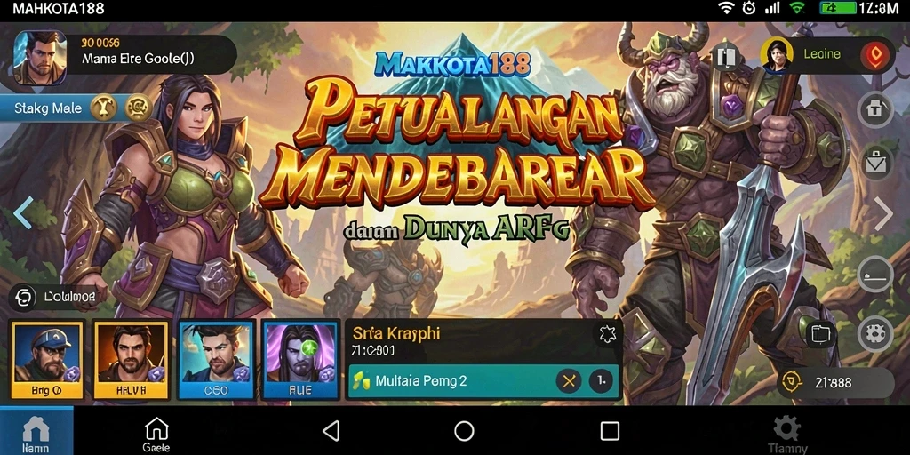 Gameplay mendebarkan di dunia fantasi ARPG MAHKOTA188.