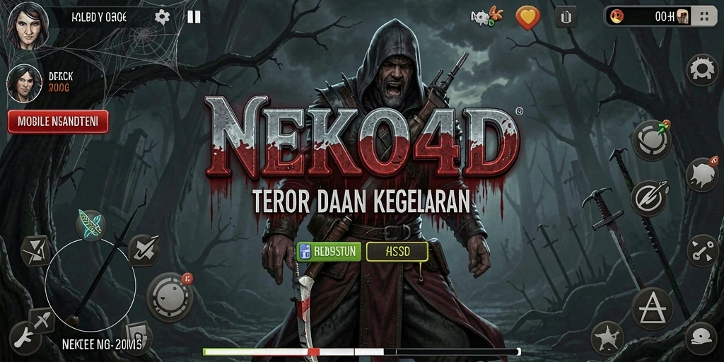 Tampilan gameplay yang menegangkan dan menyeramkan di NEKO4D.