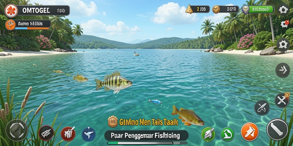 Screenshot gameplay yang menunjukkan serunya memancing di <strong>OMTOGEL</strong>.
