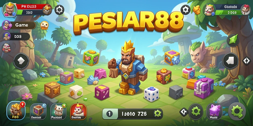 Tampilan gameplay PESIAR88 yang penuh warna dan seru.