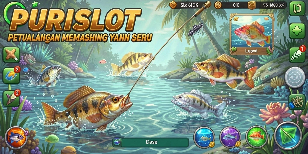 Tangkapan ikan menakjubkan dalam gameplay PURISLOT.