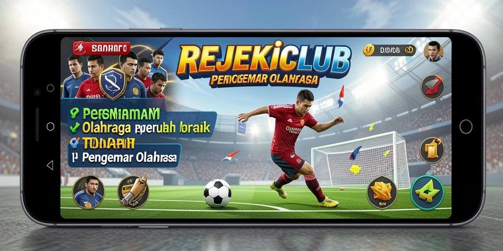 Tampilan gameplay seru di REJEKICLUB yang menampilkan berbagai olahraga.