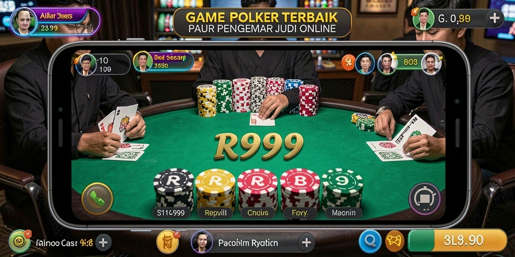 Screenshot gameplay Poker RR999 yang mendebarkan dan penuh aksi.