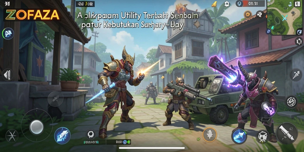 Screenshot utama menampilkan antarmuka pengguna ZOFAZA yang menarik dan intuitif.